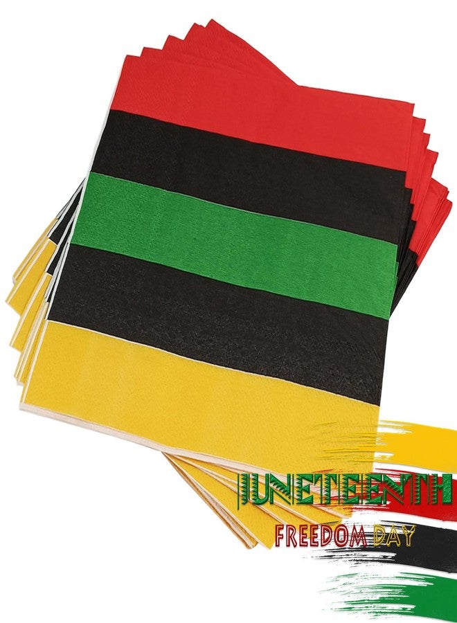 EaciTown 40 Pcs Juneteenth Party Napkins Black History Month Paper Tissues African Birthday Party Napkins 1865 Freedom Day Decor - Image 5